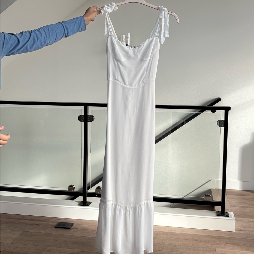 White Reformation dress